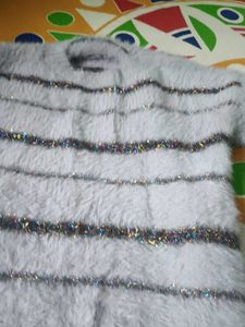 Fluffy Striped Sweater