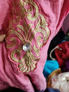 Pink Embroidered Kurta