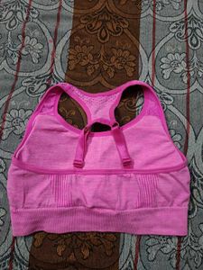 Pink Sports Bra