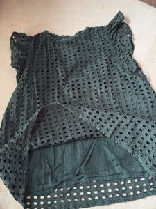 Stylish Green Textured Top
