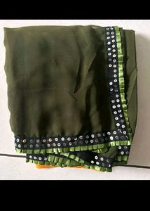 Ombre Georgette Saree with Sequins Border