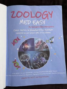 Zoology Med Easy Class Notes