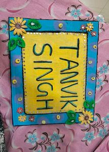 Customizable Name Plate for Home