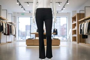 Broadstar Black Flared Denim Jeans