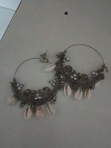 Boho Shell Hoop Earrings