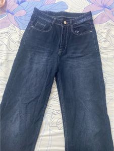 H&amp;M Dark Wash Contrast Stitch Jeans