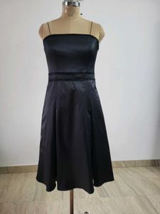 Elegant Black Strapless Dress Length 42 Inches