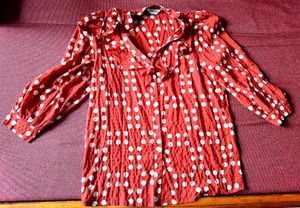 Red Polka Dot Blouse