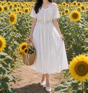 korean off shoulder summer dress