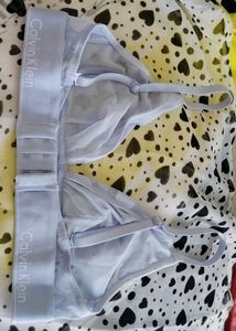 Calvin Klein Blue Polka Dot Bra