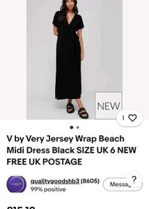 Chic Black Wrap Dress