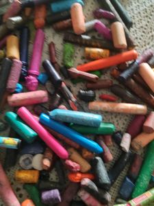 Oil Pastel And Wax Crayons Mix