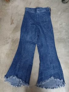 Blue Denim Bell Bottom Jeans