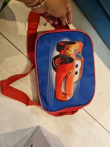 Car Print Tiffin Bag Fr Kids