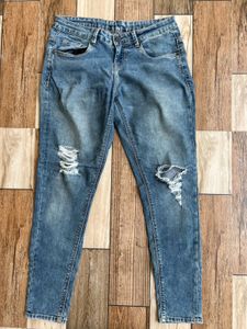 here and now Distressed Blue Denim Jeans