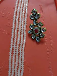 Long Moti Haar With Kundan