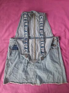 Denim Pinafore Dress