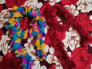 winter Colorful & Fuzzy Scarves
