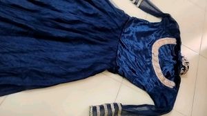 Elegant Navy Blue Gown