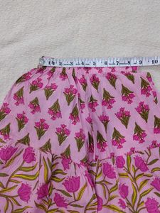Beautiful Pink Floral Print Kurta Dress