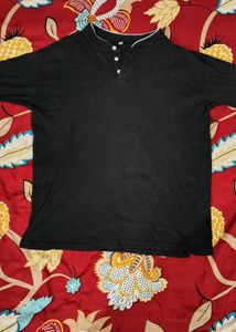 Classic Black Full Sleeve Polo T-Shirt