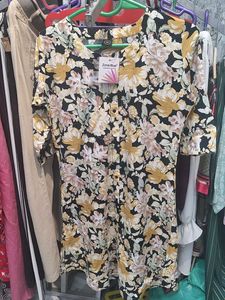 Floral Print Button-Down Dress