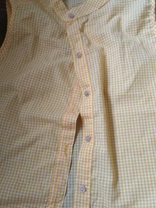 Sleeveless Gingham Blouse