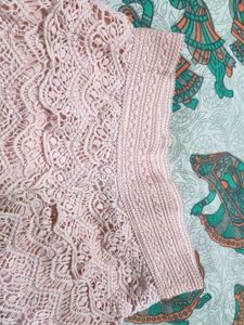 Pink Lace Layered Shorts