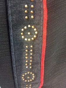 Elegant Embroidered black Saree