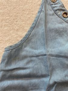 Blue Chambray Halter Neck Top