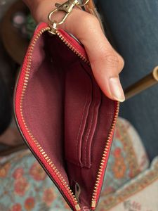 original Coach Red Leather Wallet
