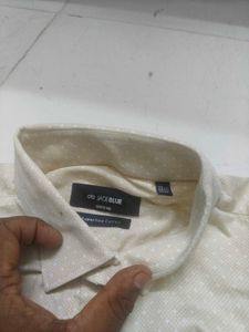 Men's Dotted Button-Down Shirt