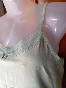 Comfortable Lace Trim Cami Top