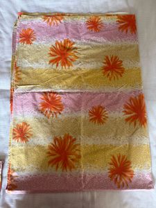 Floral Single cotton Bed Sheet + pillow cover