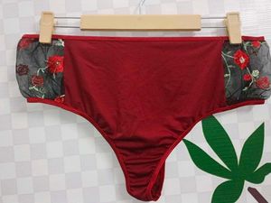 (1300)Red Floral Detail Lingerie