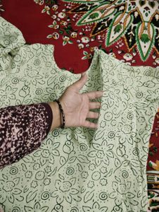 Elegant Light Green Printed Kurta