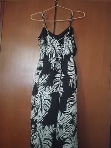 Tropical Print Jumpsuit