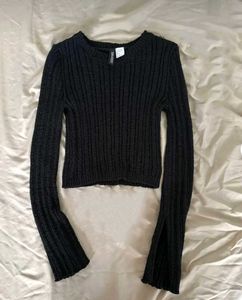H&M Ribbed Cropped Sweater