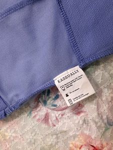 Lavender Square Neck Crop Top