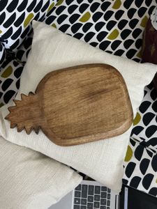 Hand Carved Wooden Pineapple Bowl