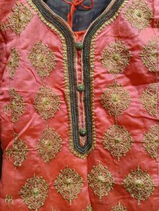 Heavy party wear kurta salwar dupatta set