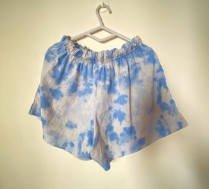 Blue White Camouflage Shorts