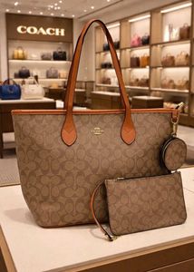 MK COACH LARGE TOTE BAG* with Coin Pouch