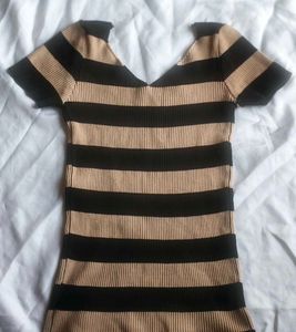 Striped Knit Top