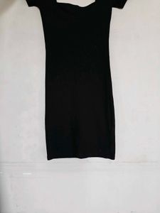 Chic Black Button-Up Mini Dress