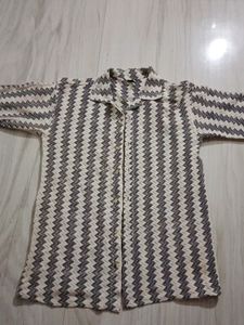 Semi Sheer Casual Shirt