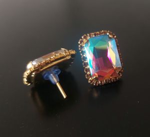 Classic Rainbow Colour Stud Earrings