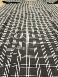 Black Check Print Kurti