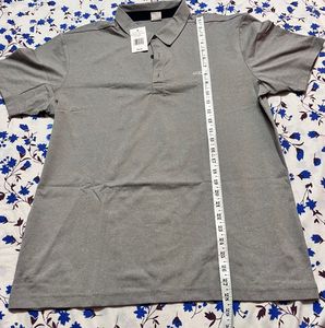 Men’s Collared Shirt Combo – Grey, Orange &amp; Black