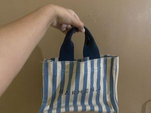 Marhen.J Striped Canvas Tote Bag